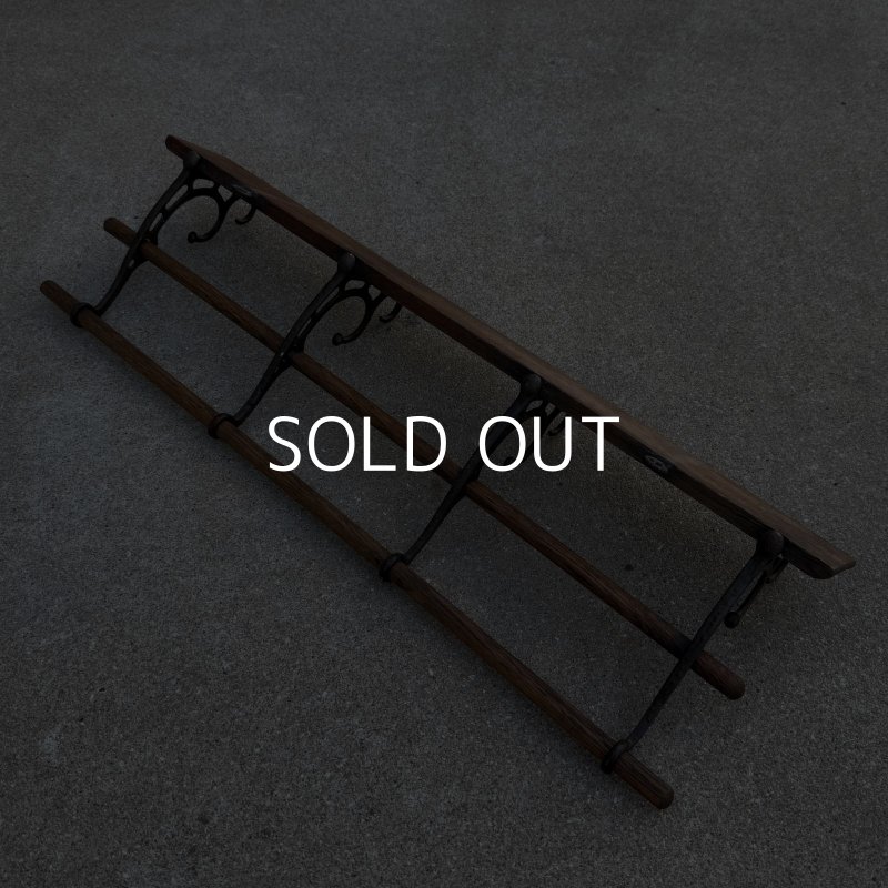 画像4: VINTAGE ANTIQUE COAT HAT RACK ヴィンテージ アンティーク コートラック ハットラック ウォールハンガー / ウォールインテリア 木製 アイアン 店舗什器 アメリカ (2)