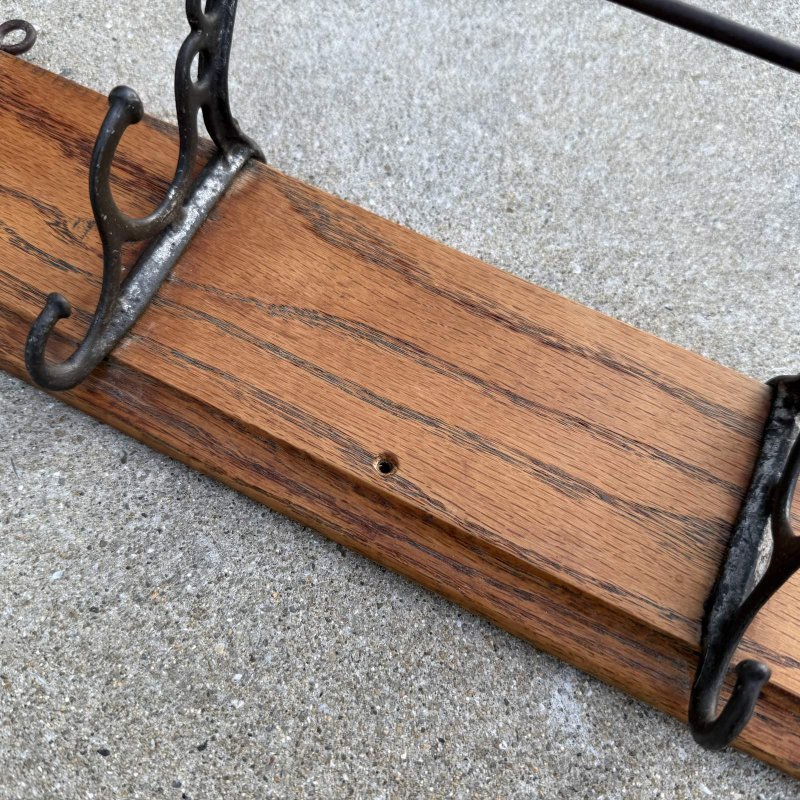 画像6: VINTAGE ANTIQUE COAT HAT RACK ヴィンテージ アンティーク コートラック ハットラック ウォールハンガー / ウォールインテリア 木製 アイアン 店舗什器 アメリカ (1)