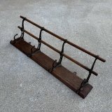VINTAGE ANTIQUE COAT HAT RACK ヴィンテージ アンティーク コートラック ハットラック ウォールハンガー / ウォールインテリア 木製 アイアン 店舗什器 アメリカ (2)