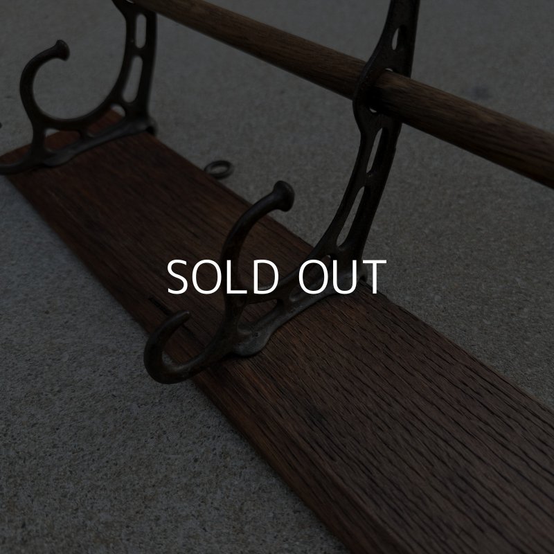 画像6: VINTAGE ANTIQUE COAT HAT RACK ヴィンテージ アンティーク コートラック ハットラック ウォールハンガー / ウォールインテリア 木製 アイアン 店舗什器 アメリカ (2)