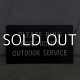 VINTAGE ANTIQUE SIGNBOARD WOOD ヴィンテージ アンティーク サインボード 看板 / ウォールインテリア ガレージ アドバタイジング コレクタブル ウッド 木製 ブラック 黒色 店舗什器 アメリカ