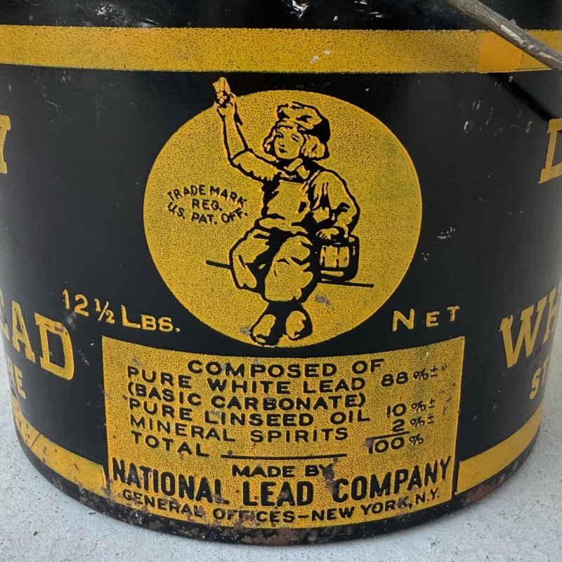 画像8: VINTAGE ANTIQUE DUTCH BOY ヴィンテージ アンティーク ダッチボーイ TIN缶 ペイント缶 オイル缶  バケツ / コレクタブル  アドバタイジング キャラクター 企業物 アメリカ