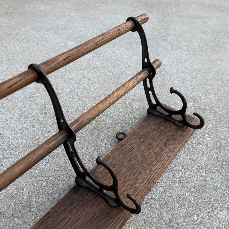 画像7: VINTAGE ANTIQUE COAT HAT RACK ヴィンテージ アンティーク コートラック ハットラック ウォールハンガー / ウォールインテリア 木製 アイアン 店舗什器 アメリカ (2)