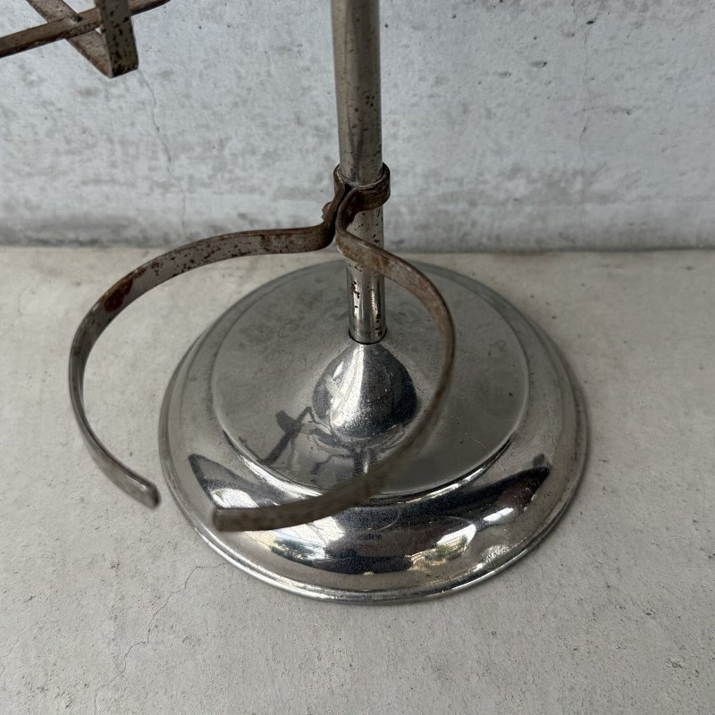 画像9: VINTAGE ANTIQUE SHAVING MIRROR ヴィンテージ アンティーク スタンドミラー 鏡 / 卓上ミラー シェービングミラー ラウンド インテリア 丸型 化粧 店舗什器 アメリカ USA