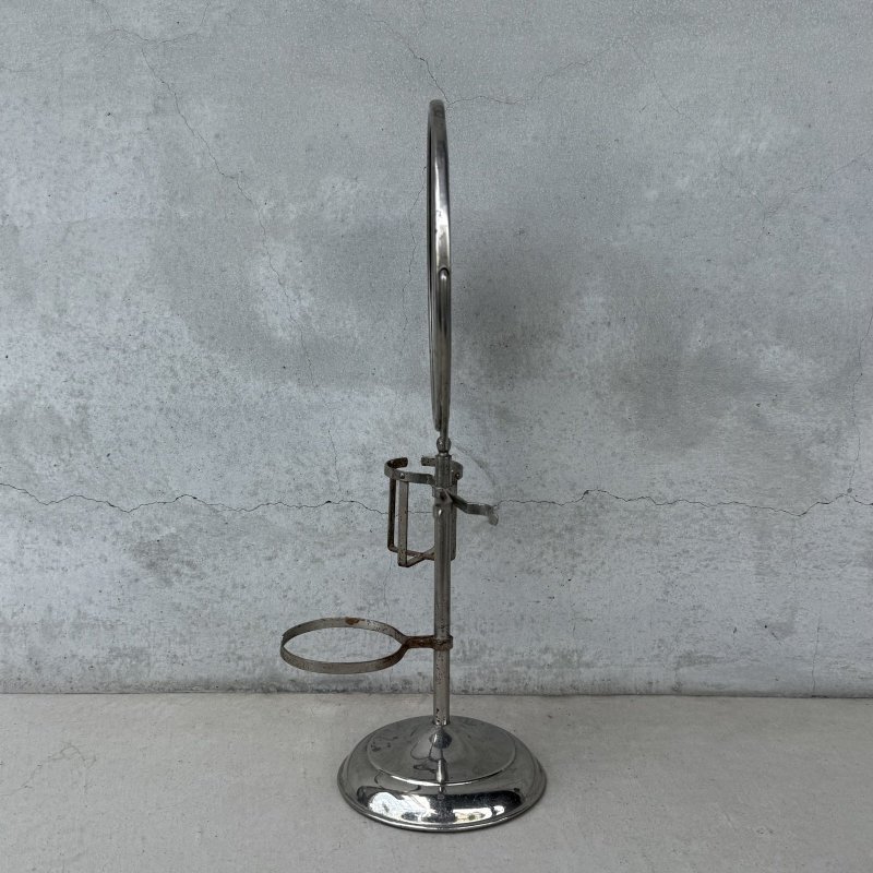 画像4: VINTAGE ANTIQUE SHAVING MIRROR ヴィンテージ アンティーク スタンドミラー 鏡 / 卓上ミラー シェービングミラー ラウンド インテリア 丸型 化粧 店舗什器 アメリカ USA