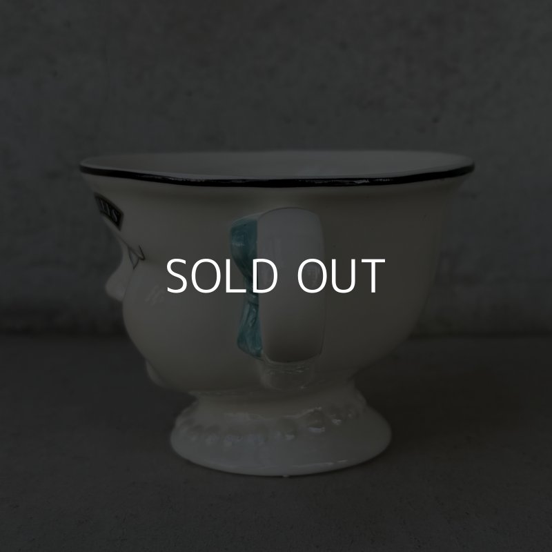 画像4: VINTAGE ANTIQUE BAILEYS CUP ヴィンテージ アンティーク ベイリーズ フェイスカップ / コレクタブル オブジェ ティーカップ マグカップ ノベルティ 女の子 陶器 食器 雑貨 (6)