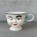 画像1: VINTAGE ANTIQUE BAILEYS CUP ヴィンテージ アンティーク ベイリーズ フェイスカップ / コレクタブル オブジェ ティーカップ マグカップ ノベルティ 女の子 陶器 食器 雑貨 (6) (1)