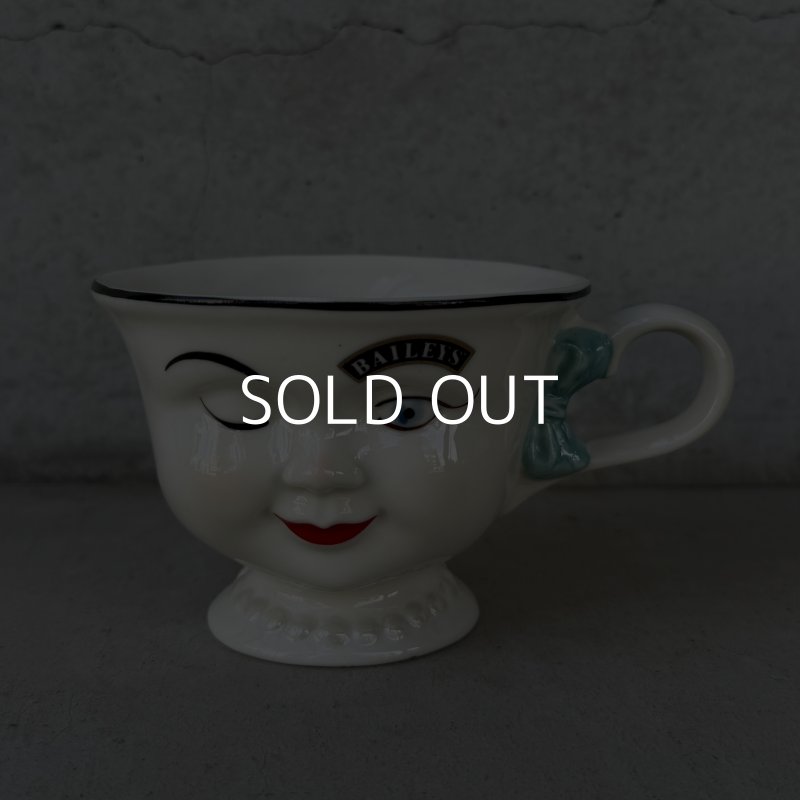 画像1: VINTAGE ANTIQUE BAILEYS CUP ヴィンテージ アンティーク ベイリーズ フェイスカップ / コレクタブル オブジェ ティーカップ マグカップ ノベルティ 女の子 陶器 食器 雑貨 (6)