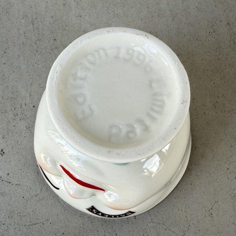 画像6: VINTAGE ANTIQUE BAILEYS SUGAR POT ヴィンテージ アンティーク ベイリーズ フェイスカップ シュガーポット / コレクタブル オブジェ ティーカップ マグカップ ノベルティ 陶器 食器 雑貨 (1)