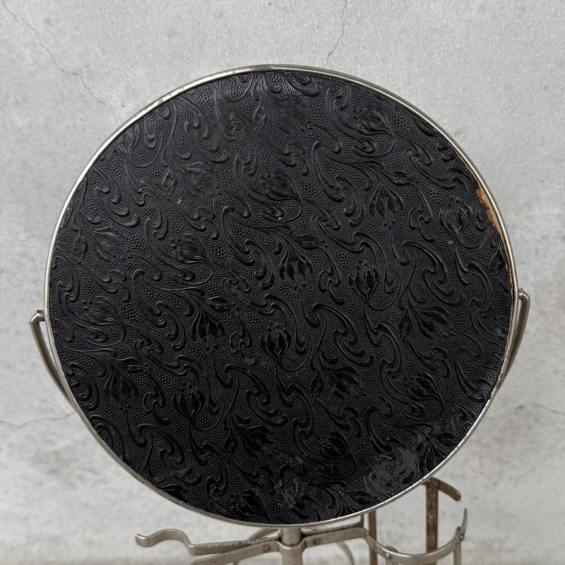 画像6: VINTAGE ANTIQUE SHAVING MIRROR ヴィンテージ アンティーク スタンドミラー 鏡 / 卓上ミラー シェービングミラー ラウンド インテリア 丸型 化粧 店舗什器 アメリカ USA