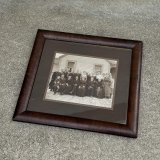VINTAGE ANTIQUE PHOTO ヴィンテージ アンティーク 集合写真 ウォールインテリア フレーム 額装 / 壁掛け 木製 店舗什器 アメリカ