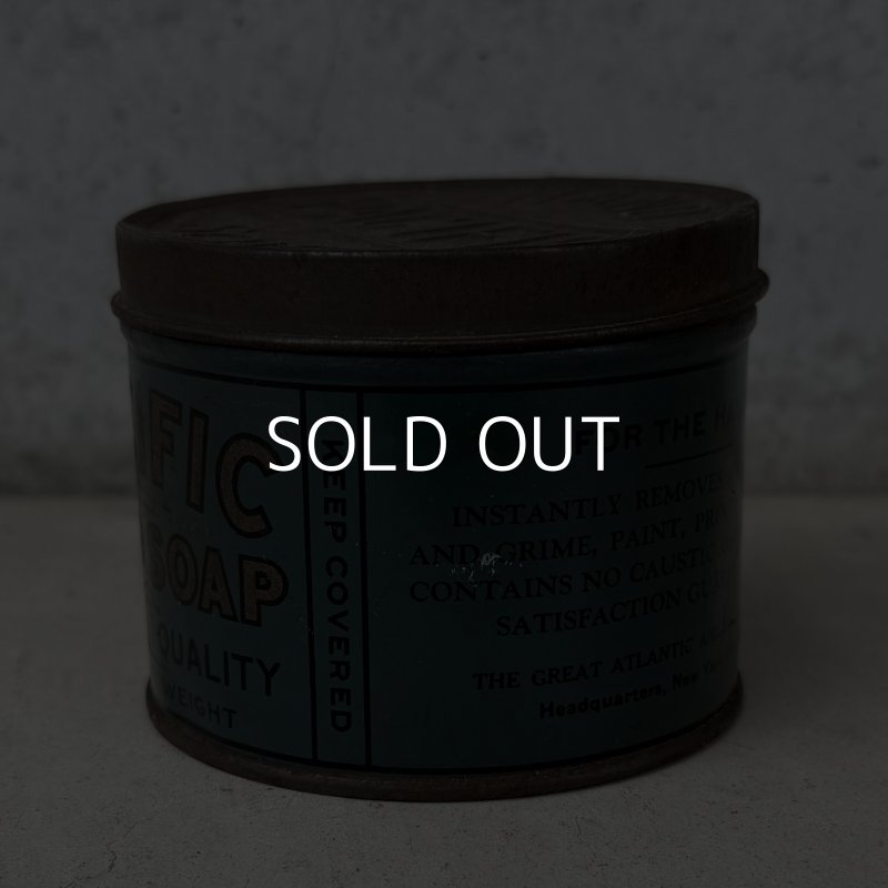 画像4: VINTAGE ANTIQUE PACIFIC HAND SOAP TIN CAN ヴィンテージ アンティーク ティン 缶 / アドバタイジング ボックス 箱 小物入れ 筒型 収納 雑貨 企業物 アメリカ