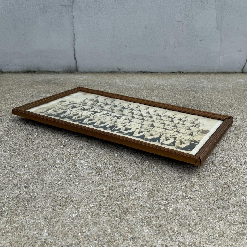 画像3: VINTAGE ANTIQUE  MILITARY PHOTOS U.S.ARMY ヴィンテージ アンティーク ミリタリーフォト 集合写真 / モノクロ ウォールインテリア コレクタブル フレーム 壁掛け 額装 木製 WW2 アメリカ