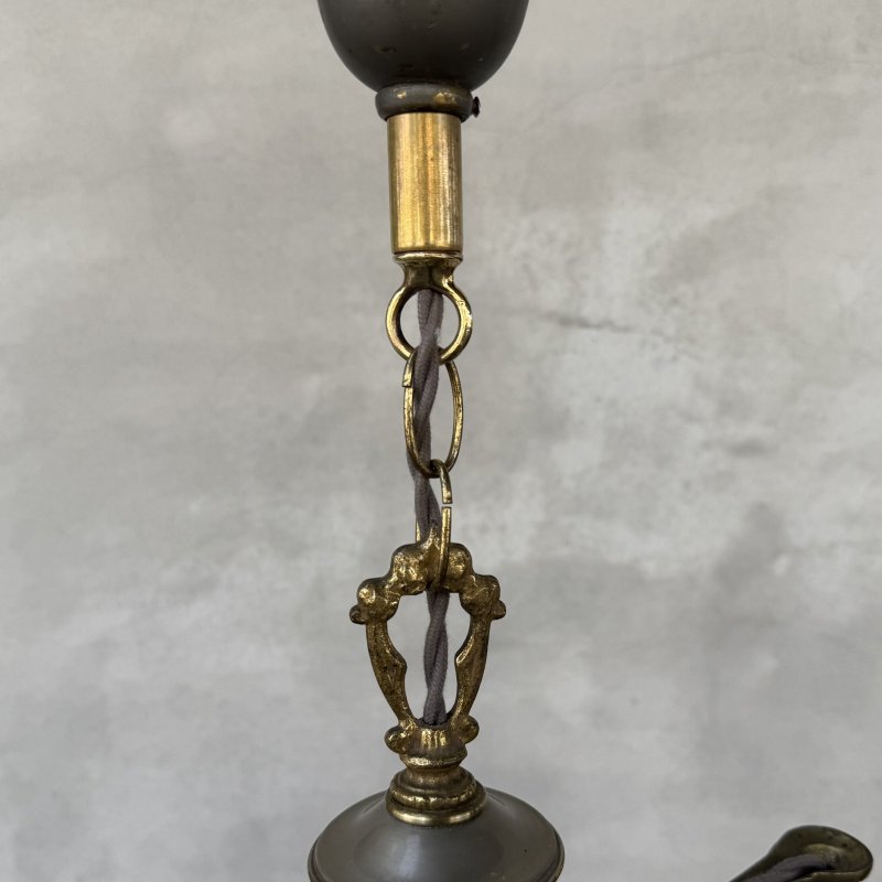 画像7: VINTAGE ANTIQUE LIGHT HUBBELL ヴィンテージ アンティーク シャンデリア 吊り下げライト  シーリングランプ 天井照明 / 2灯 ライト ペンダントライト E26 店舗什器 アメリカ USA (1)