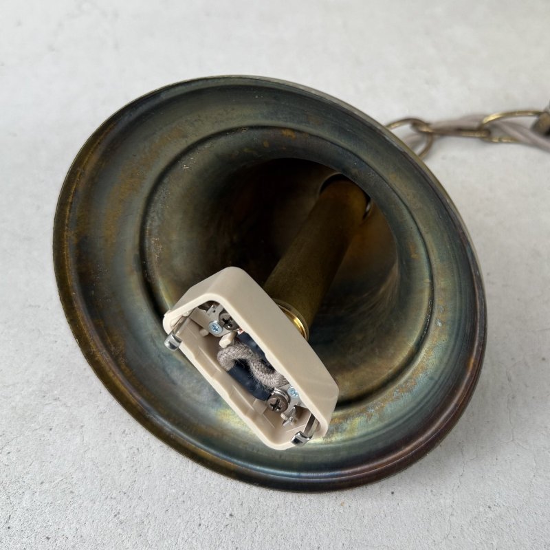 画像9: VINTAGE ANTIQUE LIGHT PERKINS ヴィンテージ アンティーク シャンデリア 吊り下げライト  シーリングランプ 天井照明 / 2灯 ライト ペンダントライト E26 店舗什器 アメリカ USA (3)