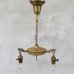 画像1: VINTAGE ANTIQUE LIGHT PERKINS ヴィンテージ アンティーク シャンデリア 吊り下げライト  天井照明 / 2灯 ライト ペンダントライト シーリングランプ E26 店舗什器 アメリカ USA (3) (1)