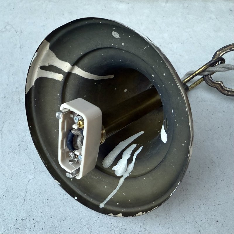 画像8: VINTAGE ANTIQUE LIGHT ヴィンテージ アンティーク シャンデリア 吊り下げライト  シーリングランプ 天井照明 / 3灯 ライト ペンダントライト E26 店舗什器 アメリカ USA (4)