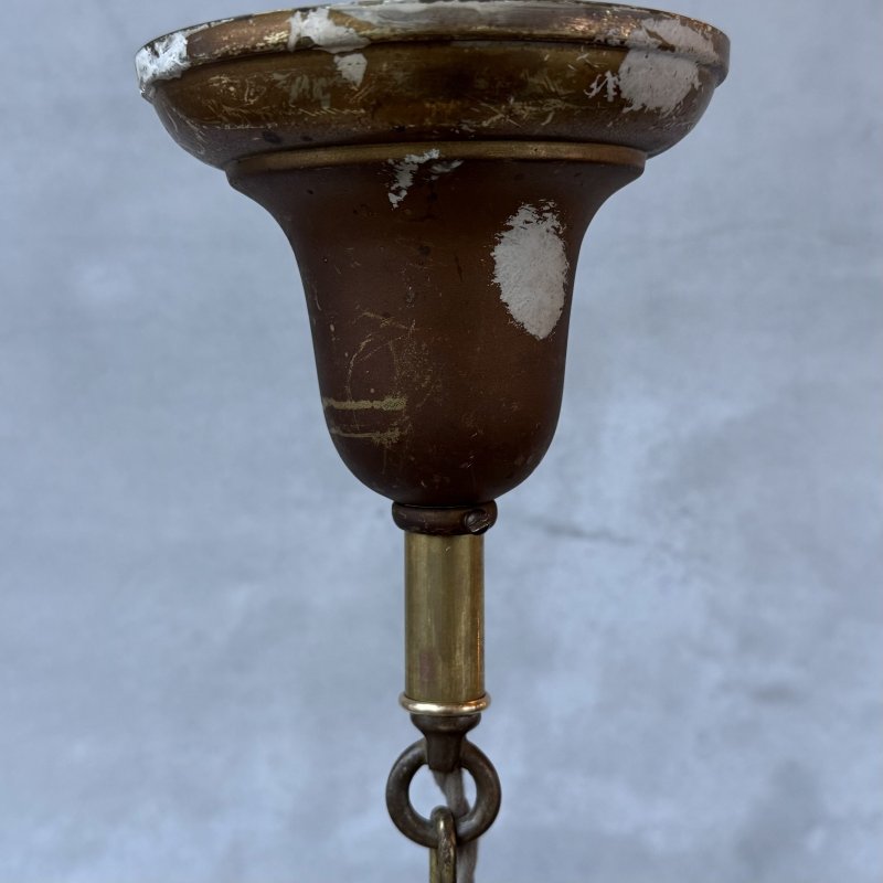 画像7: VINTAGE ANTIQUE LIGHT ヴィンテージ アンティーク シャンデリア 吊り下げライト  シーリングランプ 天井照明 / 3灯 ライト ペンダントライト E26 店舗什器 アメリカ USA (4)