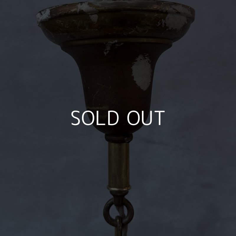 画像7: VINTAGE ANTIQUE LIGHT ヴィンテージ アンティーク シャンデリア 吊り下げライト  シーリングランプ 天井照明 / 3灯 ライト ペンダントライト E26 店舗什器 アメリカ USA (4)