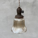 VINTAGE ANTIQUE LAMP ヴィンテージ アンティーク 吊り下げライト 天井照明 / ライト ペンダントライト ガラスシェード E26 店舗什器 アメリカ (2)