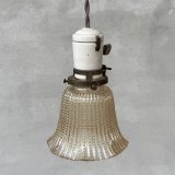 VINTAGE ANTIQUE LAMP ヴィンテージ アンティーク 吊り下げライト 天井照明 / ライト ペンダントライト ポーセリン ガラスシェード E26 店舗什器 アメリカ (3)