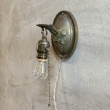 VINTAGE ANTIQUE LAMP LIGHT WALL LAMP ヴィンテージ アンティーク ライト ウォールランプ 壁付け照明 ブラケットランプ / ランプ 真鍮 E26 店舗什器 アメリカ USA (4)