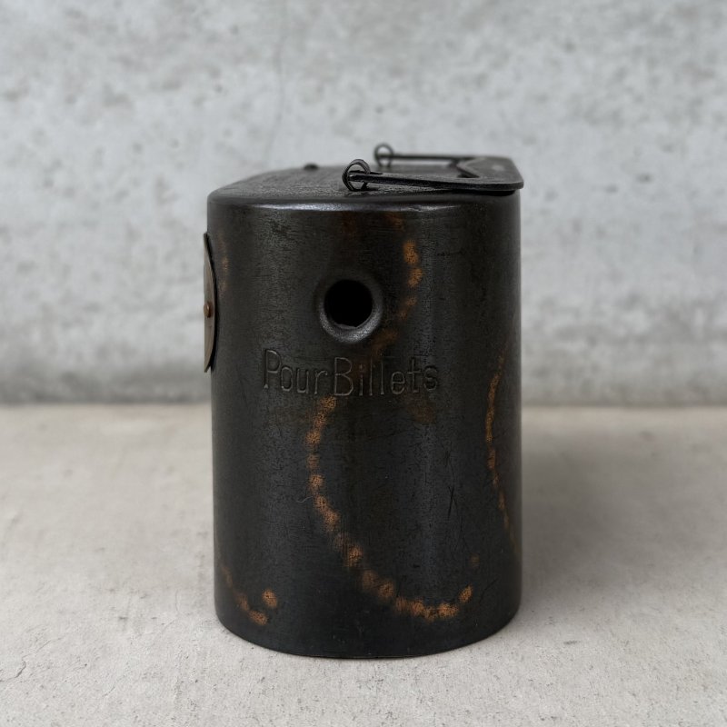 画像4: VINTAGE ANTIQUE COIN BANK JAPANNED ヴィンテージ アンティーク コインバンク マネーバンク 貯金箱 ジャパンド ジャパンフィニッシュ / コレクタブル オブジェ インテリア ノベルティー 銀行 アメリカ USA (1)