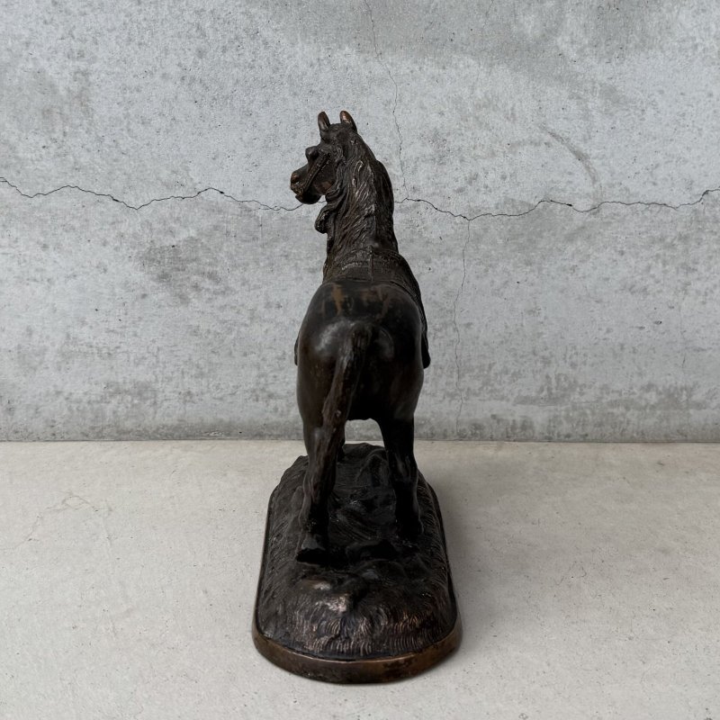 画像3: VINTAGE ANTIQUE JAPANNED WESATERN HORSE FIGURE ヴィンテージ アンティーク ジャパンド ジャパンドフィニッシュ 馬 ウエスタン ホース オブジェ / コレクタブル ジャパンカラー ディスプレイ 動物 アメリカ (2)