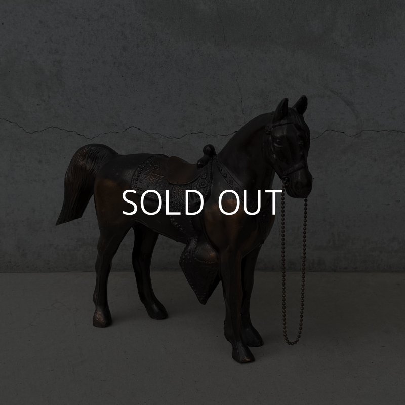 画像2: VINTAGE ANTIQUE JAPANNED WESATERN HORSE FMC FIGURE ヴィンテージ アンティーク ジャパンド ジャパンドフィニッシュ 馬 ウエスタン ホース オブジェ / コレクタブル ジャパンカラー ディスプレイ 動物 アメリカ (3)