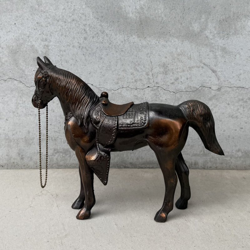 画像6: VINTAGE ANTIQUE JAPANNED WESATERN HORSE FMC FIGURE ヴィンテージ アンティーク ジャパンド ジャパンドフィニッシュ 馬 ウエスタン ホース オブジェ / コレクタブル ジャパンカラー ディスプレイ 動物 アメリカ (3)