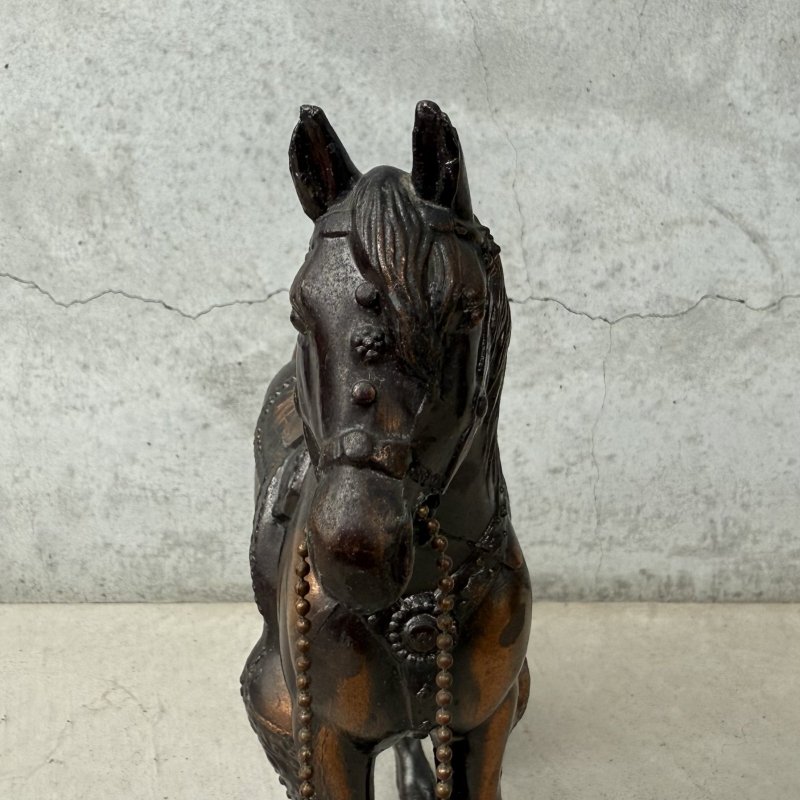 画像9: VINTAGE ANTIQUE JAPANNED WESATERN HORSE FMC FIGURE ヴィンテージ アンティーク ジャパンド ジャパンドフィニッシュ 馬 ウエスタン ホース オブジェ / コレクタブル ジャパンカラー ディスプレイ 動物 アメリカ (3)