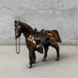 VINTAGE ANTIQUE JAPANNED WESATERN HORSE FIGURE ヴィンテージ アンティーク ジャパンド ジャパンフィニッシュ 馬 ウエスタン ホース オブジェ / コレクタブル ジャパンカラー ディスプレイ 動物 アメリカ (5)