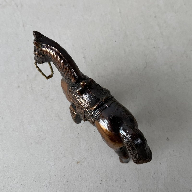 画像6: VINTAGE ANTIQUE JAPANNED WESATERN HORSE FIGURE ヴィンテージ アンティーク ジャパンド ジャパンフィニッシュ 馬 ウエスタン ホース オブジェ / コレクタブル ジャパンカラー ディスプレイ 動物 アメリカ (5)