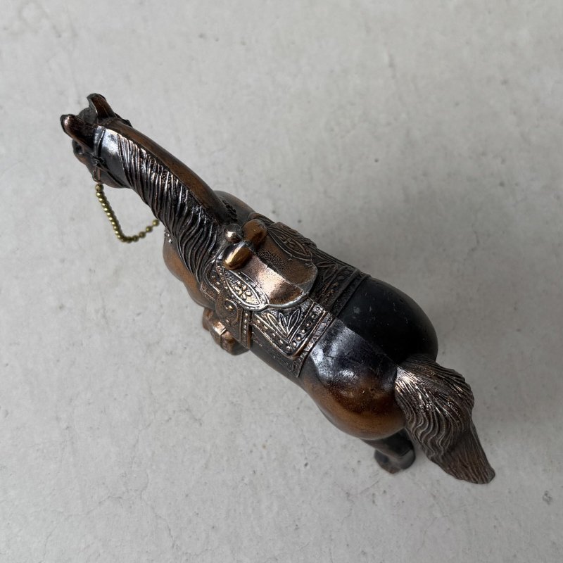 画像6: VINTAGE ANTIQUE JAPANNED WESATERN HORSE FIGURE ヴィンテージ アンティーク ジャパンド ジャパンフィニッシュ 馬 ウエスタン ホース オブジェ / コレクタブル ジャパンカラー ディスプレイ 動物 アメリカ (4)