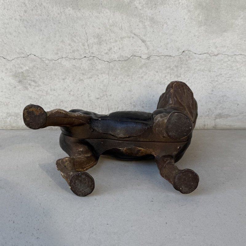画像6: VINTAGE ANTIQUE BOSTON TERRIER DOOR STOPPER ヴィンテージ アンティーク ボストンテリア ドアストッパー / コレクタブル オブジェ キャストアイアン 鋳物 置物 犬 店舗什器 アメリカ (4)