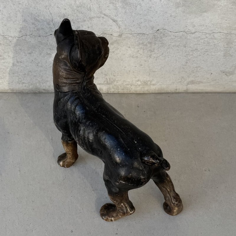 画像5: VINTAGE ANTIQUE BOSTON TERRIER DOOR STOPPER ヴィンテージ アンティーク ボストンテリア ドアストッパー / コレクタブル オブジェ キャストアイアン 鋳物 置物 犬 店舗什器 アメリカ (4)