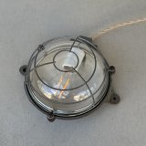 VINTAGE ANTIQUE LIGHT CAPSULE LAMP MAPELEC AMIENS ヴィンテージ アンティーク ライト カプセルランプ マリンランプ ウォールランプ 壁付け照明  天井照明 / インダストリアル  鋳物 E26 工業用 店舗什器 フランス