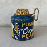 VINTAGE ANTIQUE PLANTERS MR PEANUT TIN CAN ヴィンテージ アンティーク ミスターピーナッツ ティン 缶 / コレクタブル アドバタイジング ボックス 箱 小物入れ 筒型  ナッツチョッパー 雑貨 企業物 アメリカ