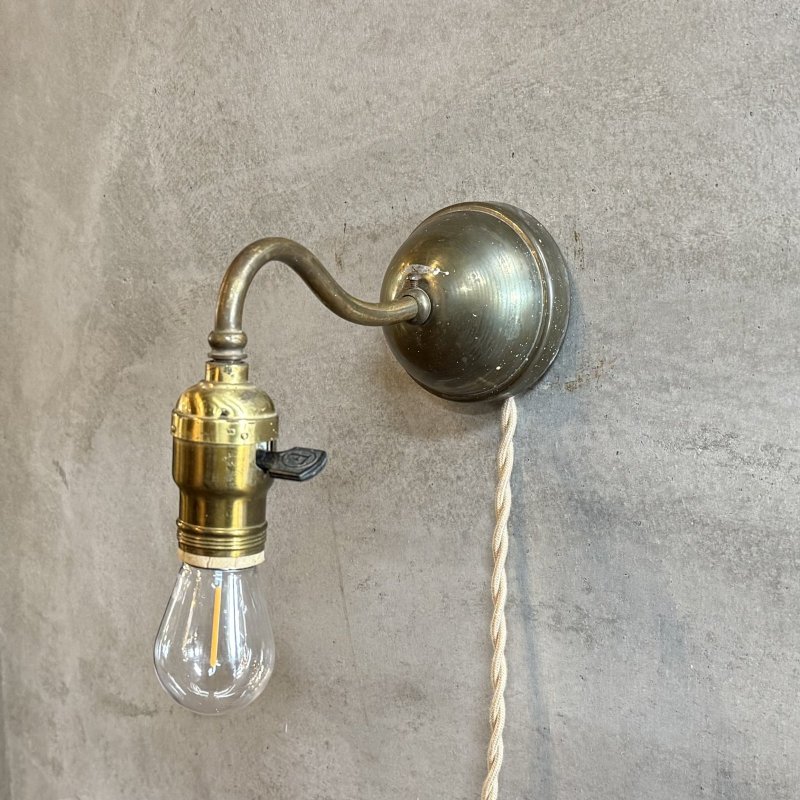 画像1: VINTAGE ANTIQUE LAMP LIGHT WALL LAMP ヴィンテージ アンティーク ライト ウォールランプ 壁付け照明 ブラケットランプ / ランプ インテリア 真鍮 E26 店舗什器 アメリカ 12