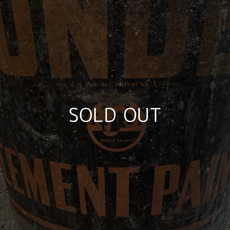 画像7: VINTAGE ANTIQUE BONDEX CEMENT PAINT BUCKET ヴィンテージ アンティーク セメントペイント バケツ / 缶 インダストリアル アドバタイジング ブリキ ディスプレイ 企業物 店舗什器 アメリカ