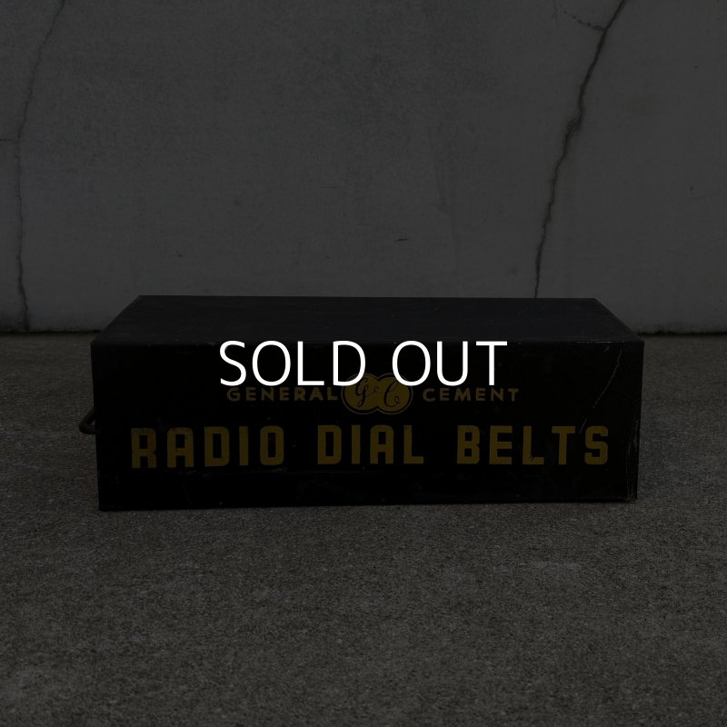 画像5: VINTAGE ANTIQUE GENERAL CEMENT BOX RADIO DIAL BELTS GC ヴィンテージ アンティーク ボックス ケース / インダストリアル アドバタイジング ラジオ アイアン ガレージ 企業物 箱 収納  鉄 店舗什器 アメリカ USA (2)
