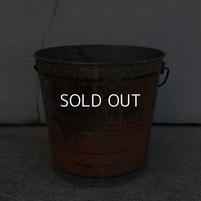 画像8: VINTAGE ANTIQUE BONDEX CEMENT PAINT BUCKET ヴィンテージ アンティーク セメントペイント バケツ / 缶 インダストリアル アドバタイジング ブリキ ディスプレイ 企業物 店舗什器 アメリカ