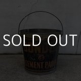 VINTAGE ANTIQUE BONDEX CEMENT PAINT BUCKET ヴィンテージ アンティーク セメントペイント バケツ / 缶 インダストリアル アドバタイジング ブリキ ディスプレイ 企業物 店舗什器 アメリカ