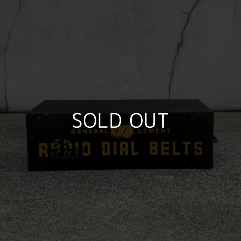 画像4: VINTAGE ANTIQUE GENERAL CEMENT BOX RADIO DIAL BELTS GC ヴィンテージ アンティーク ボックス ケース / インダストリアル アドバタイジング ラジオ アイアン ガレージ 企業物 箱 収納  鉄 店舗什器 アメリカ USA (2)