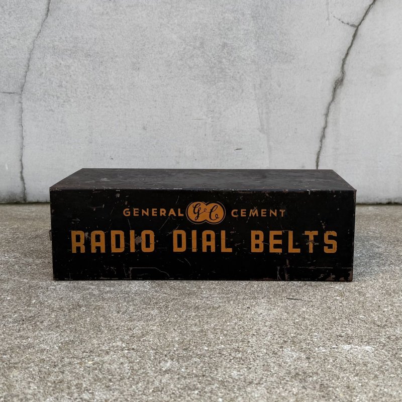 画像5: VINTAGE ANTIQUE GENERAL CEMENT BOX RADIO DIAL BELTS GC ヴィンテージ アンティーク ボックス ケース / インダストリアル アドバタイジング ラジオ アイアン ガレージ 企業物 箱 収納  鉄 店舗什器 アメリカ USA (1)