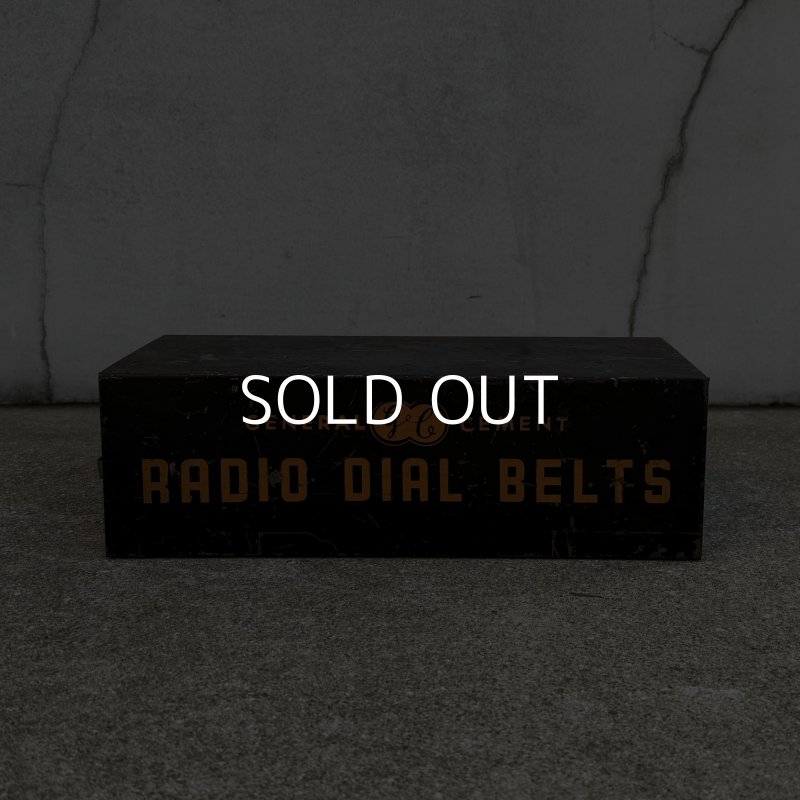 画像5: VINTAGE ANTIQUE GENERAL CEMENT BOX RADIO DIAL BELTS GC ヴィンテージ アンティーク ボックス ケース / インダストリアル アドバタイジング ラジオ アイアン ガレージ 企業物 箱 収納  鉄 店舗什器 アメリカ USA (1)