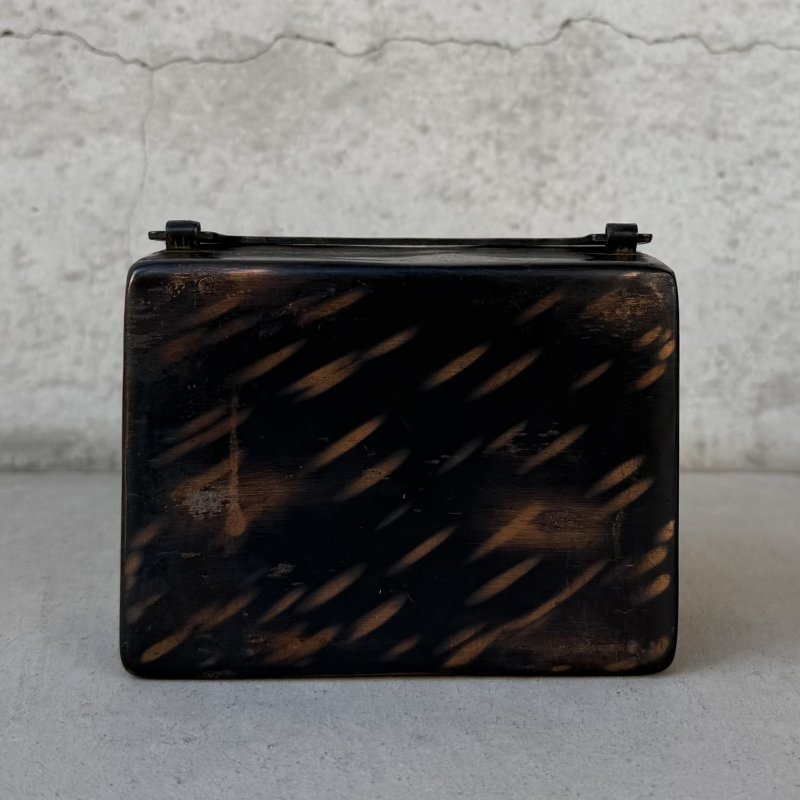 画像3: VINTAGE ANTIQUE COIN BANK JAPANNED W.F.BURNS CO. ヴィンテージ アンティーク コインバンク マネーバンク 貯金箱 ジャパンド ジャパンフィニッシュ / コレクタブル オブジェ インテリア ノベルティー 銀行 アメリカ USA (4)