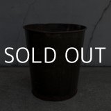 VINTAGE ANTIQUE TRASH CAN BUCKET ヴィンテージ アンティーク ゴミ箱 ダストボックス バケツ / 缶 インダストリアル 収納 カーキ 店舗什器 アメリカ (2)