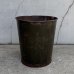 画像1: VINTAGE ANTIQUE TRASH CAN BUCKET ヴィンテージ アンティーク ゴミ箱 ダストボックス バケツ / 缶 インダストリアル 収納 カーキ 店舗什器 アメリカ (2) (1)