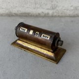 VINTAGE ANTIQUE CALENDAR ヴィンテージ アンティーク 万年カレンダー 卓上カレンダー / コレクタブル インテリア ブラス 文具 真鍮 雑貨 小物 アメリカ USA (1)